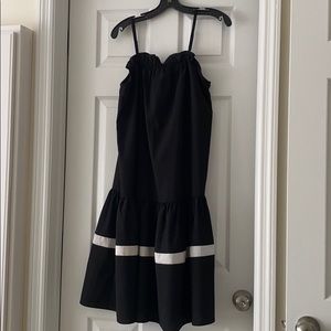 Spaghetti streps tiered detail midi dress